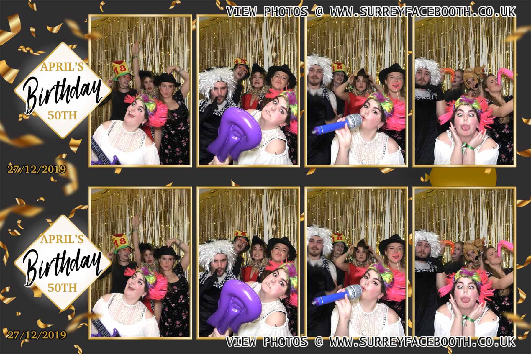 April's 50th Birthday | View more photos from the event at galleries.surreyfacebooth.co.uk/u/Surrey-FaceBooth/Aprils-50th-Birthday